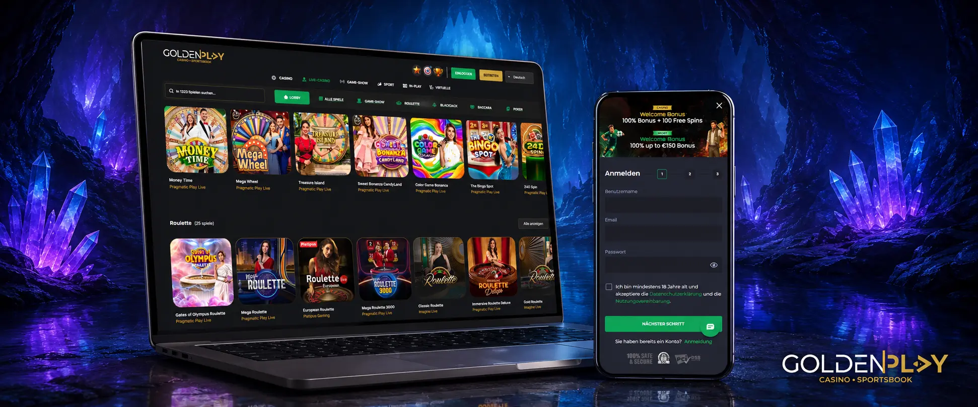 Live Spiele starten